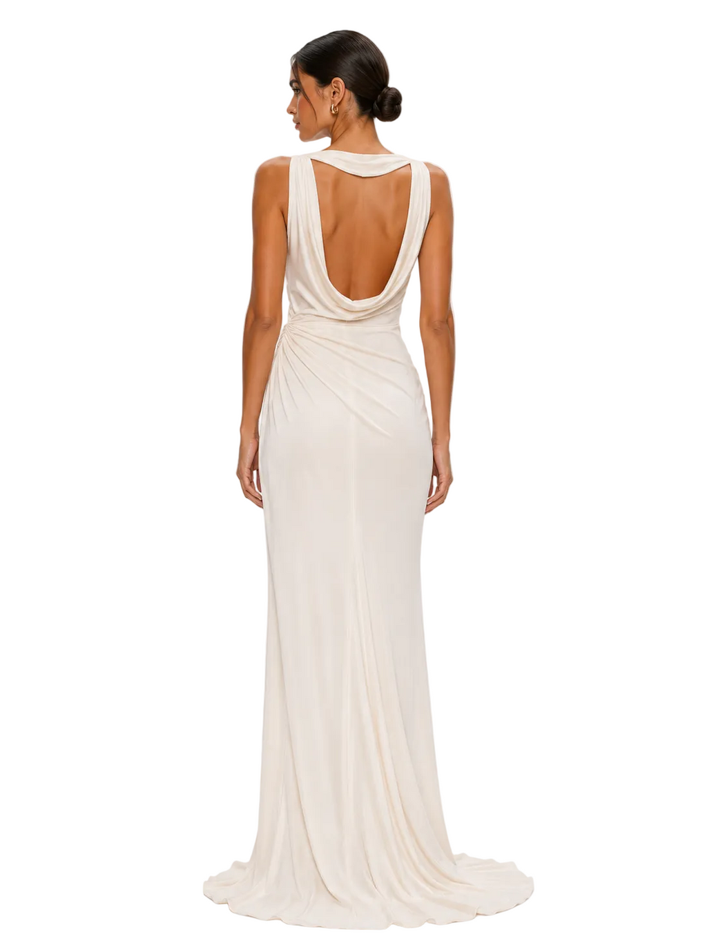 Milk Draped Slip Gown
