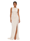 Milk Draped Slip Gown